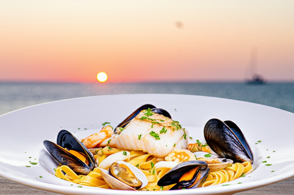 Pasta fresca con marisco